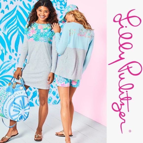 Lilly Pulitzer Swizzle In Finn T-Shirt Shift Dress - Picture 2 of 12